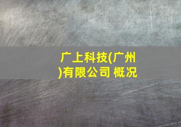 广上科技(广州)有限公司 概况